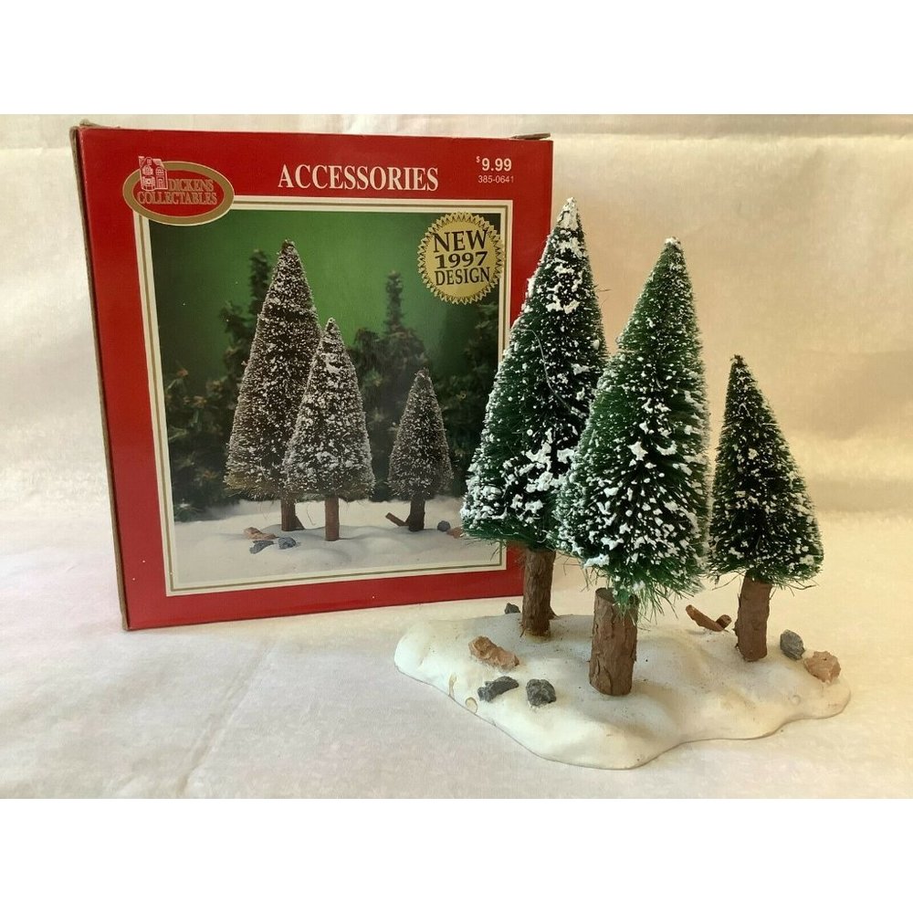 Dickens Collectables Accessories Sisal Tree Grove Porcelain Houses